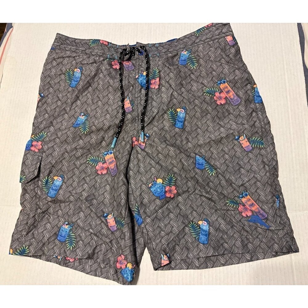 Tommy Bahama Men's Baja Tiki Cocktails 9- Inch Board Shorts Size M